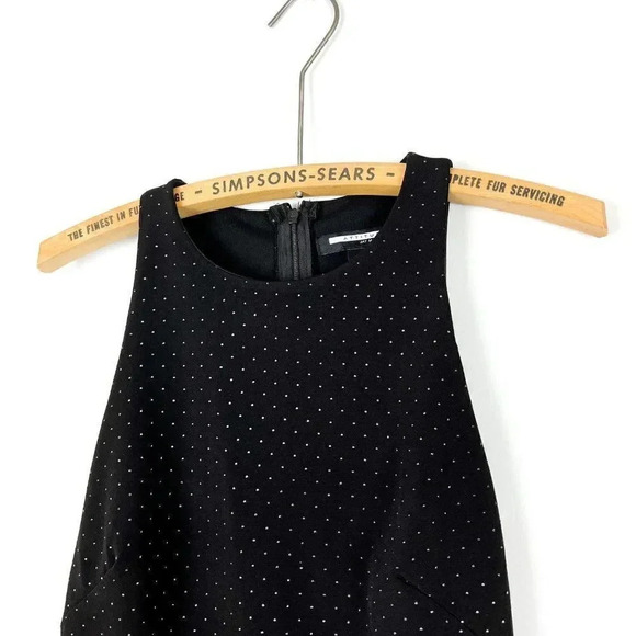 Attitude Womens Small Black Peplum Sleeveless Blouse Work Office - Picture 2 of 5